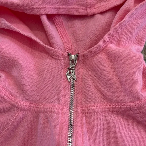 Victorias Secret Angel Wing Sequins Supermodel Essentials Bling Hoodie - Picture 3 of 6